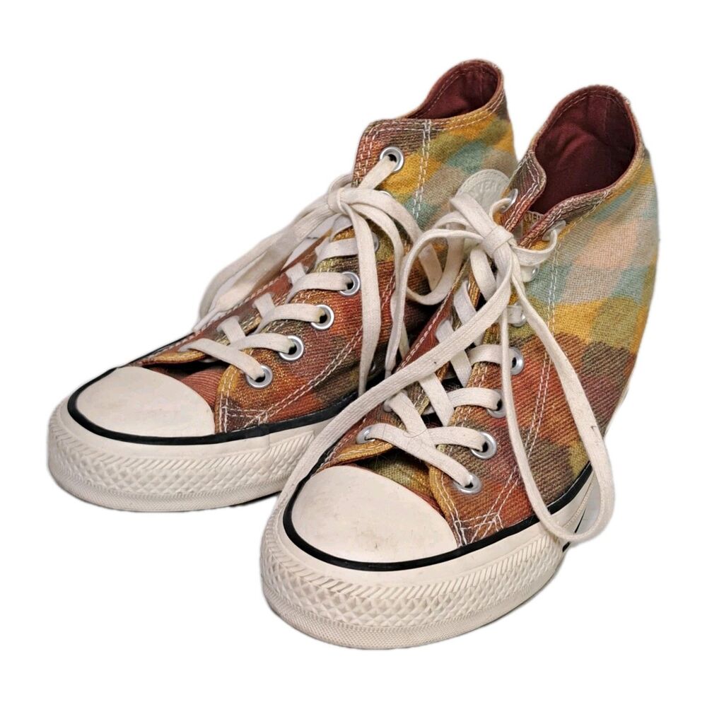 Converse X Missoni Chuck Taylor All Star Lux Mid Hidden Wedge Womens 7.5 Shoes
